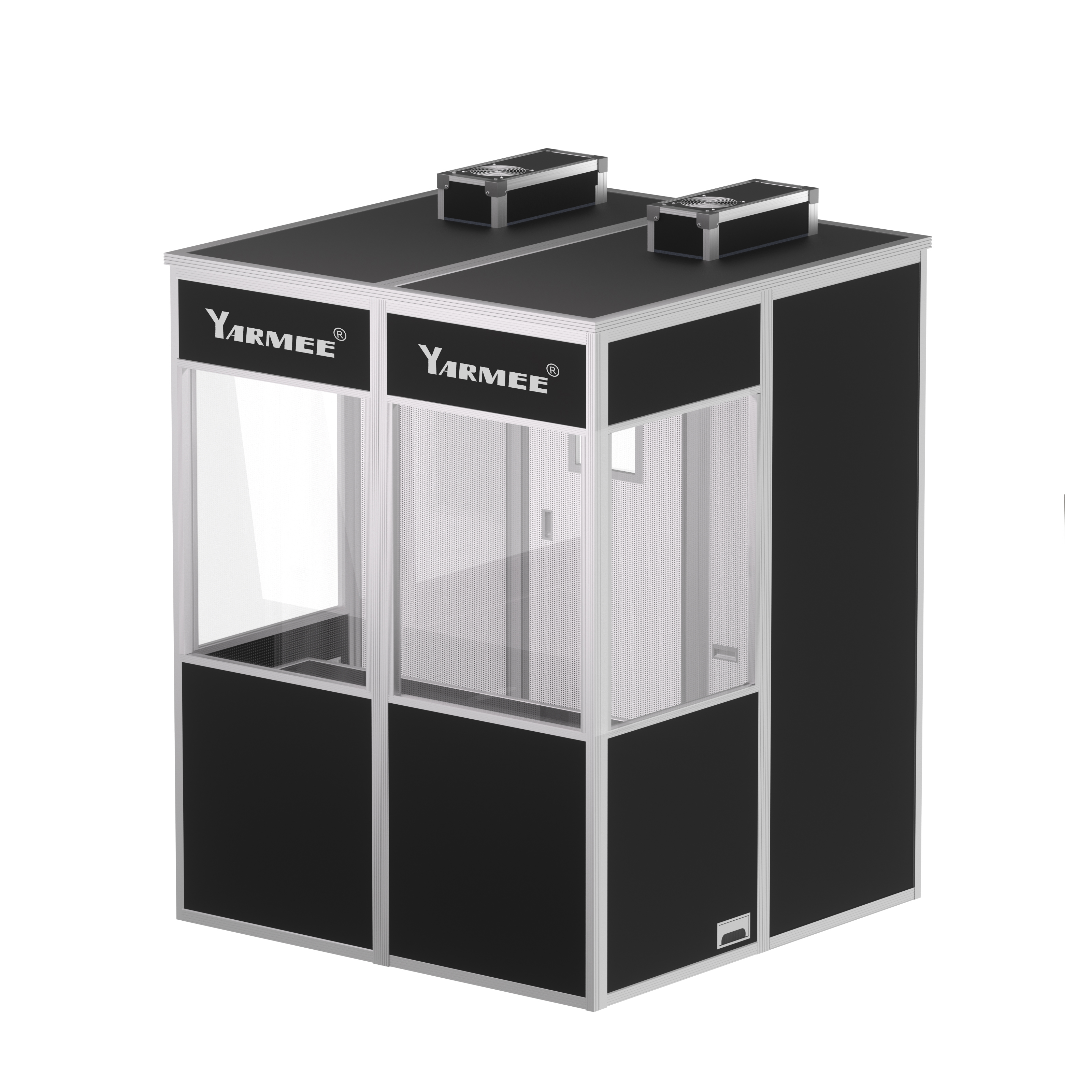 Interpreter booth for three people