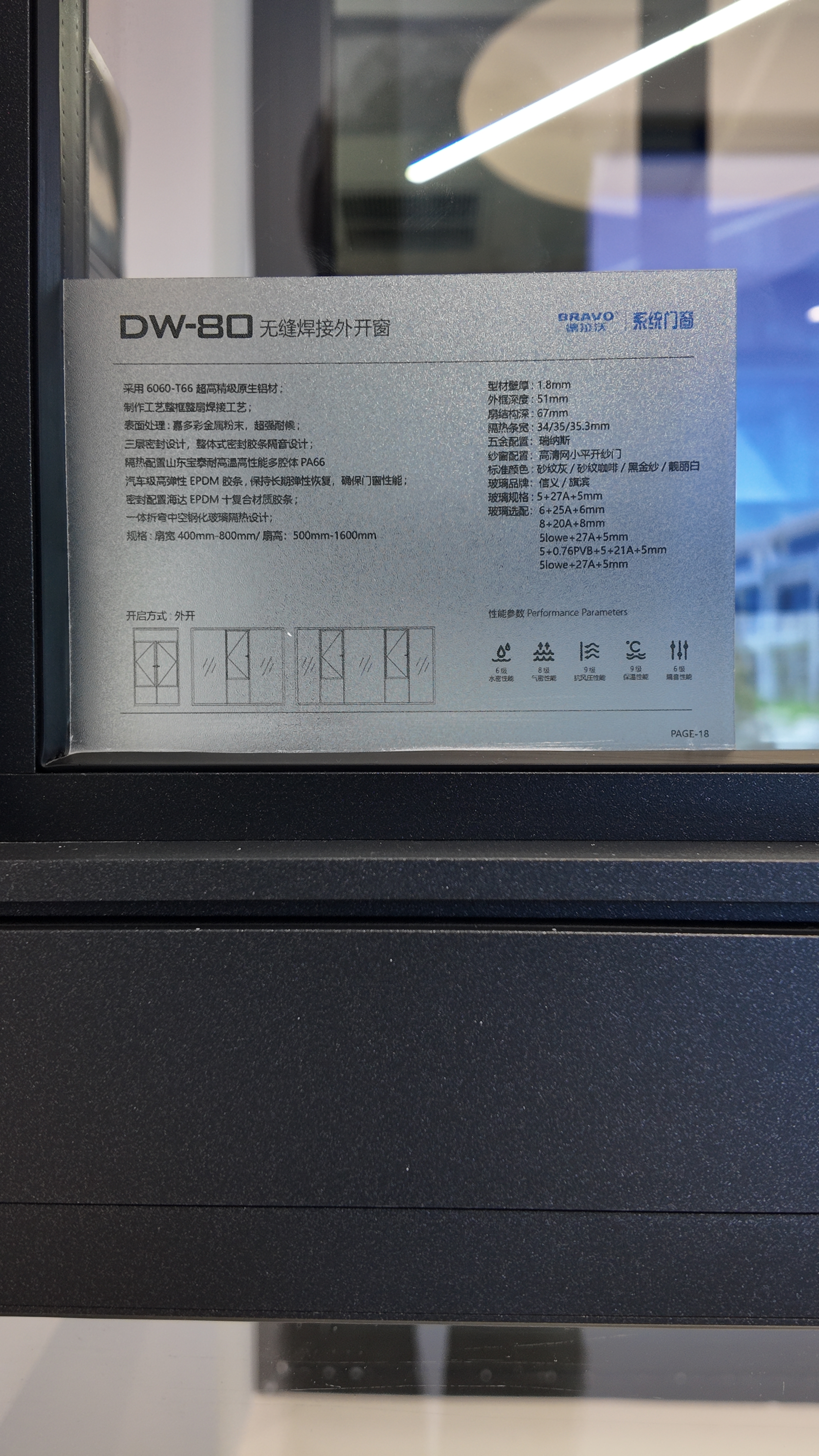 DWK80 Casement windows view 2