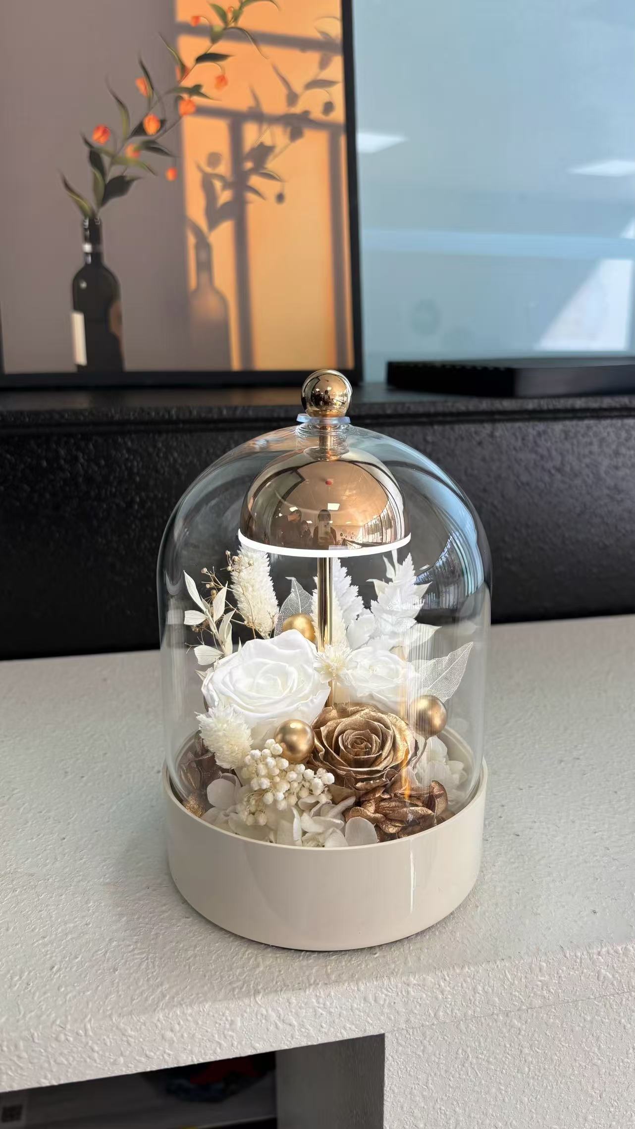 Preserved Rose Glass Dome thumbnail 9