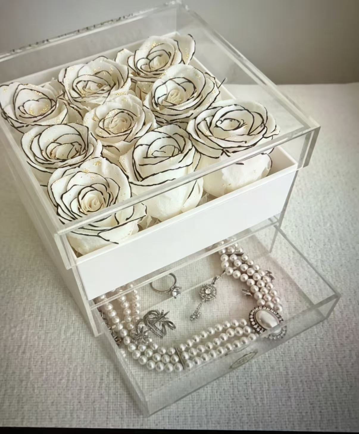Luxury Preserved Rose Drawer Box thumbnail 5