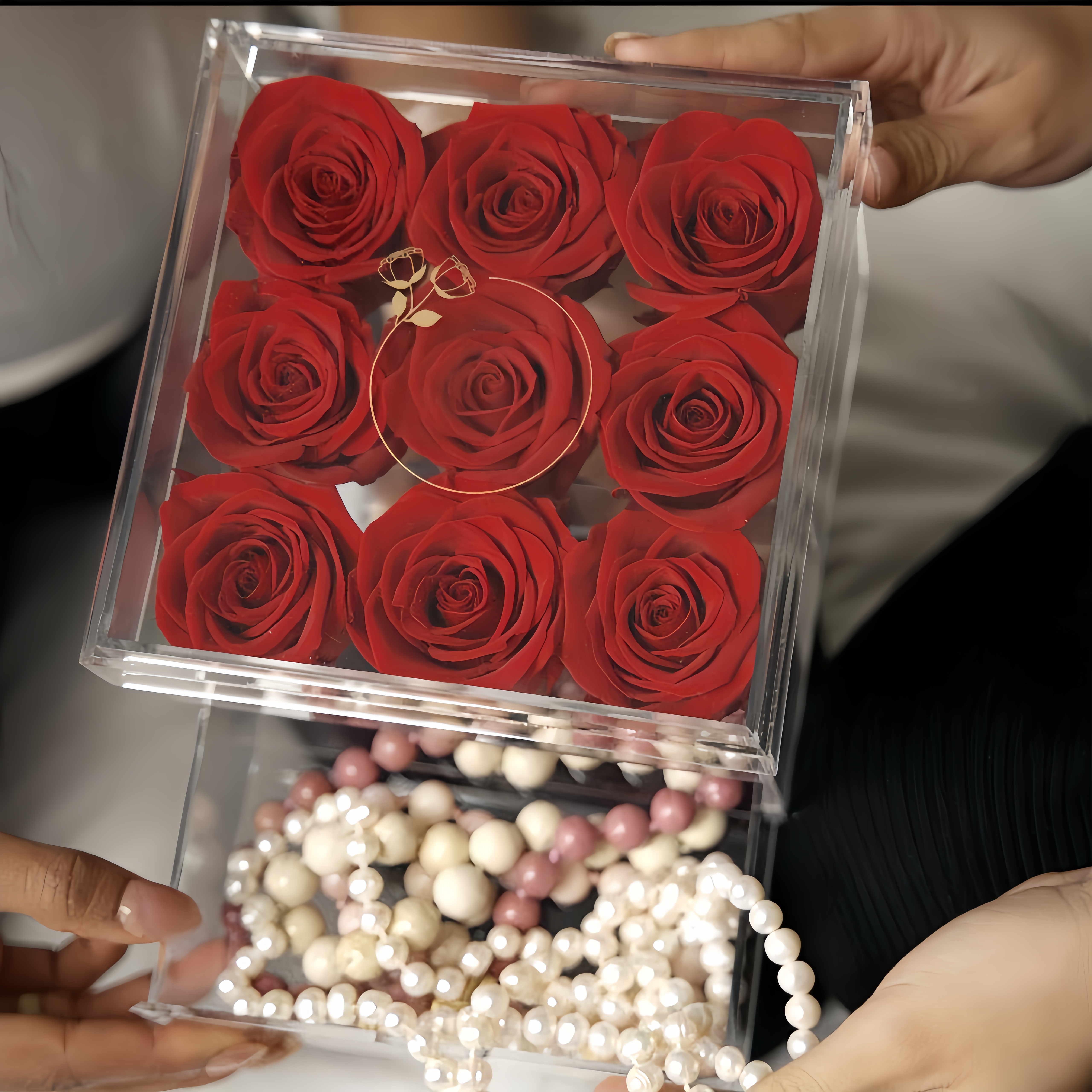 Luxury Preserved Rose Drawer Box thumbnail 6