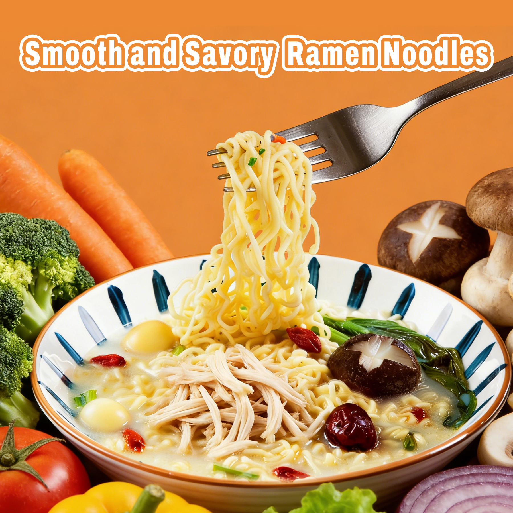 High Protein Udon  Ramen Noodles Chicken Flavor thumbnail 3