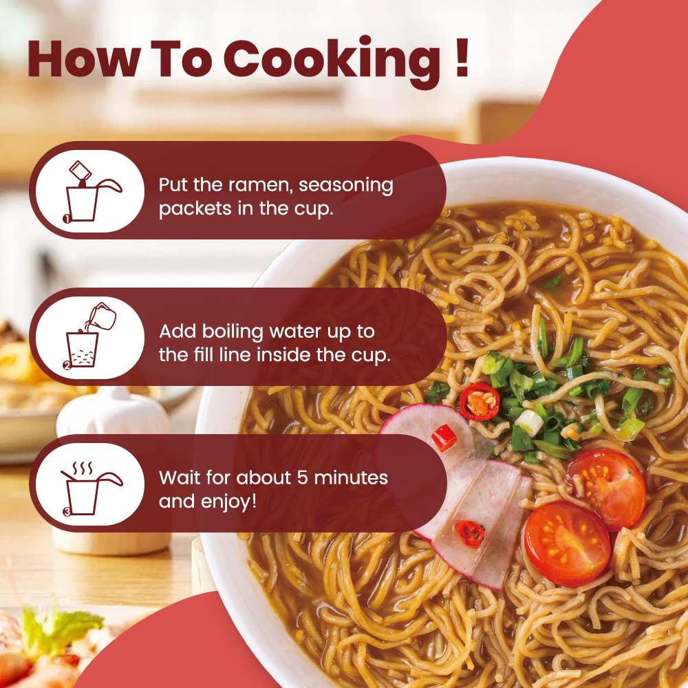 High Protein Ramen Beef Flavor(Cup) thumbnail 3