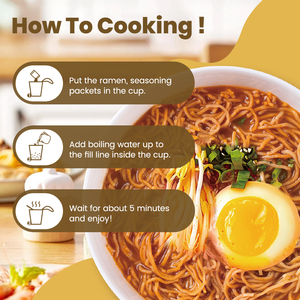 High Protein Ramen Spicy Curry Flavor(Cup) thumbnail 3