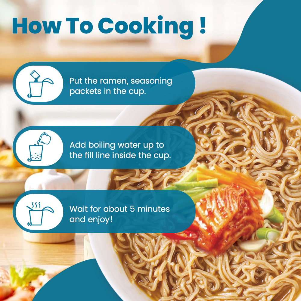 High Protein Ramen Spicy Kimchi Flavor(Cup) thumbnail 3