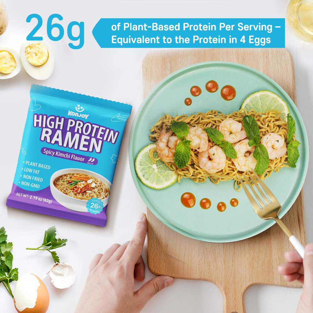 High Protein Ramen Spicy Kimchi Flavor(Bag) thumbnail 2