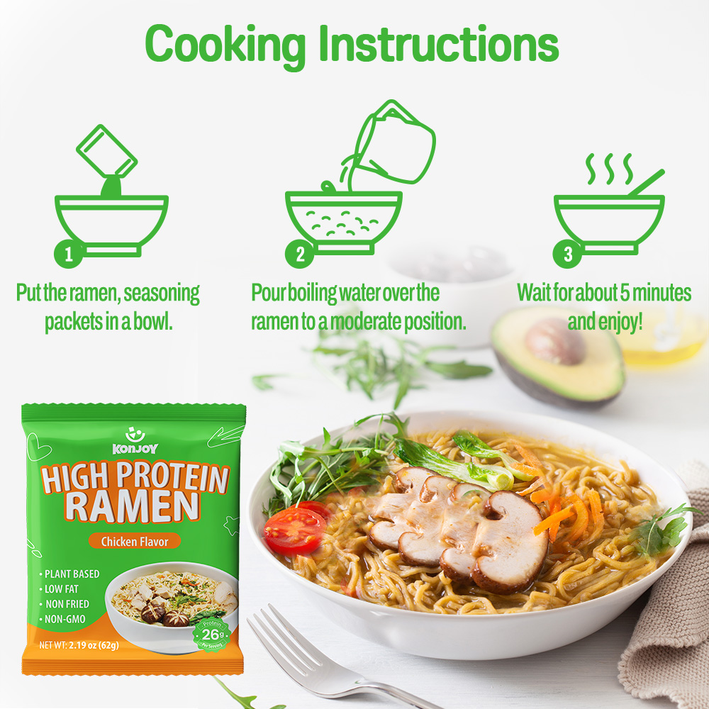 High Protein Ramen Chicken Flavor(Bag) thumbnail 4