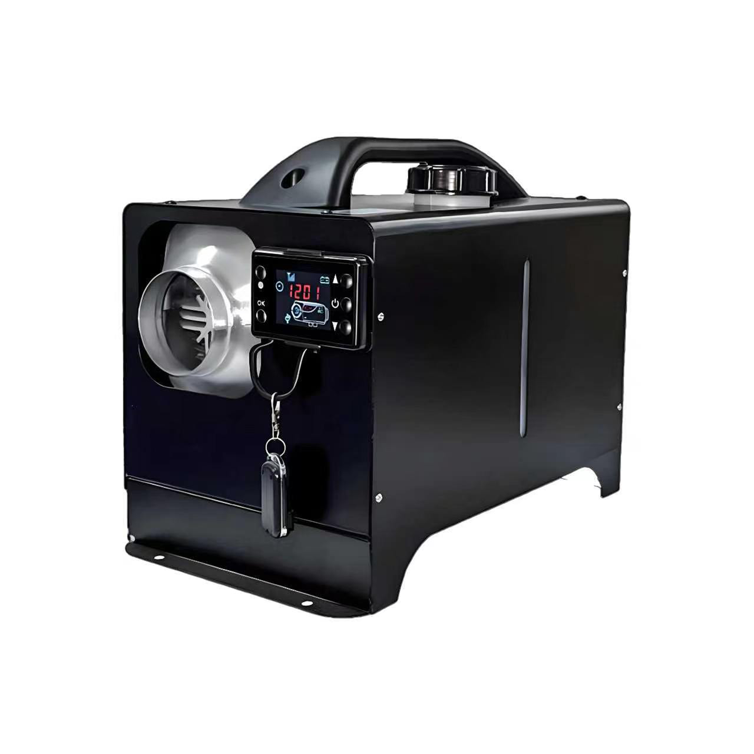 Black Low-Profile Single-Outlet Integrated Parking Heater