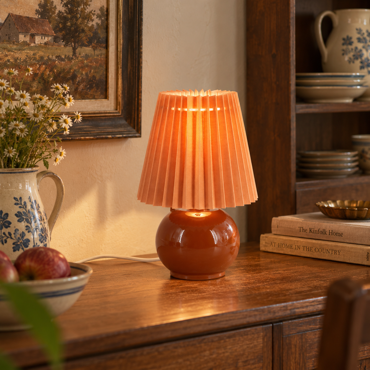 Pleated Shade Table Lamp