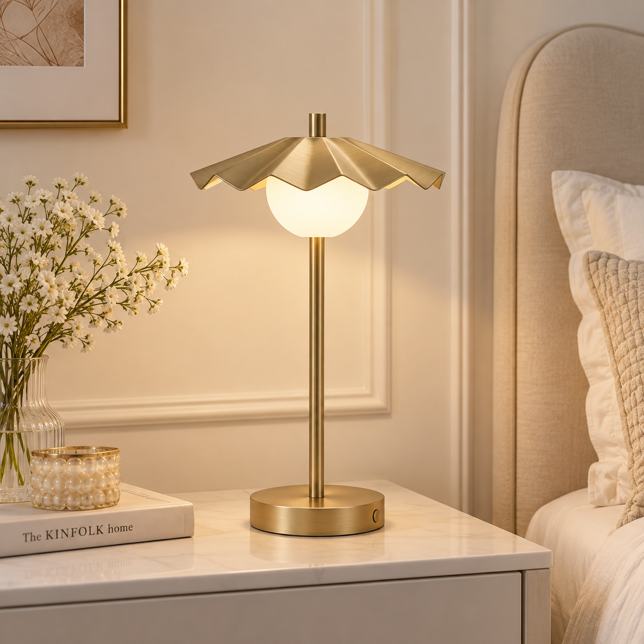 Touch Control Umbrella Table Lamp