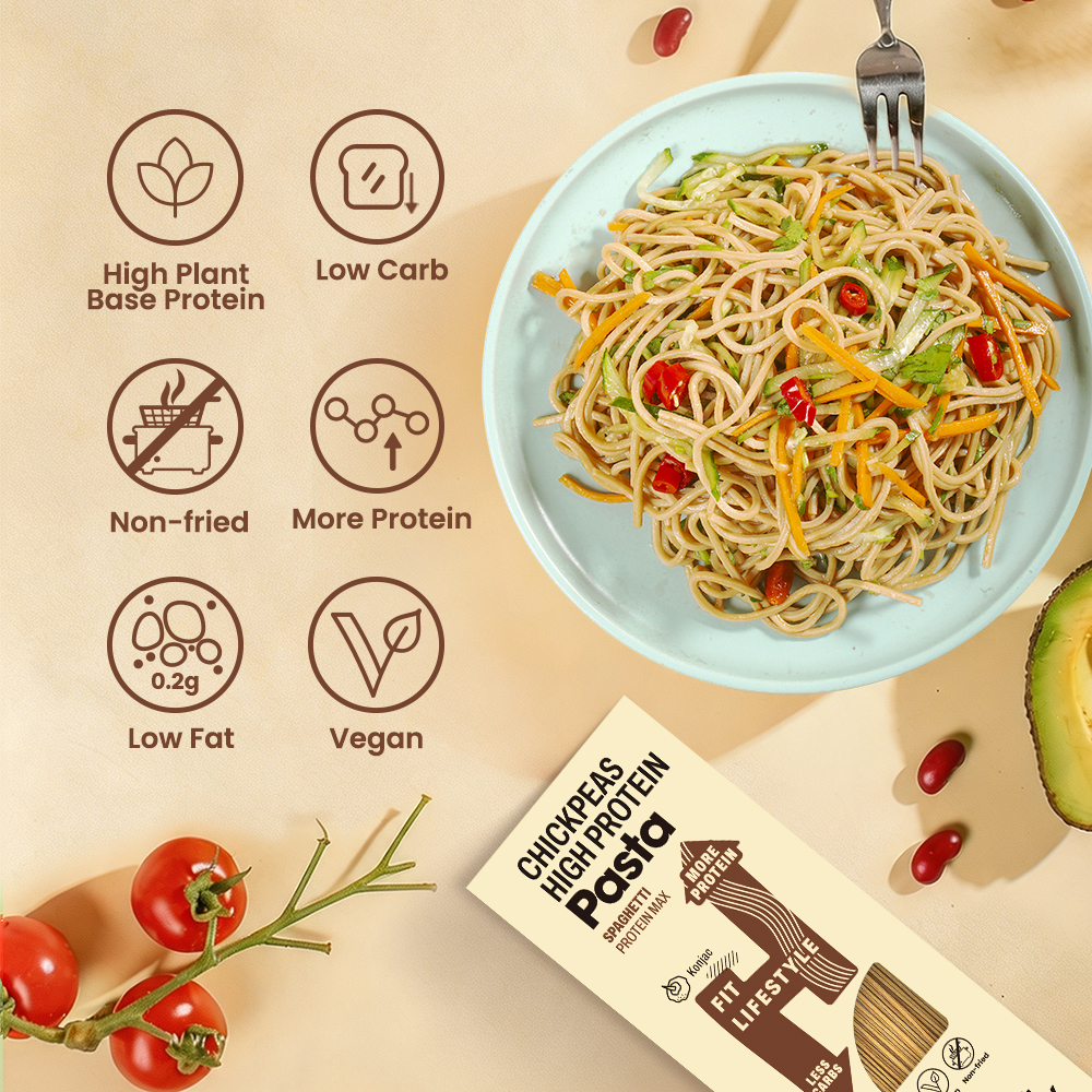 High Protein Chickpea Pasta thumbnail 2