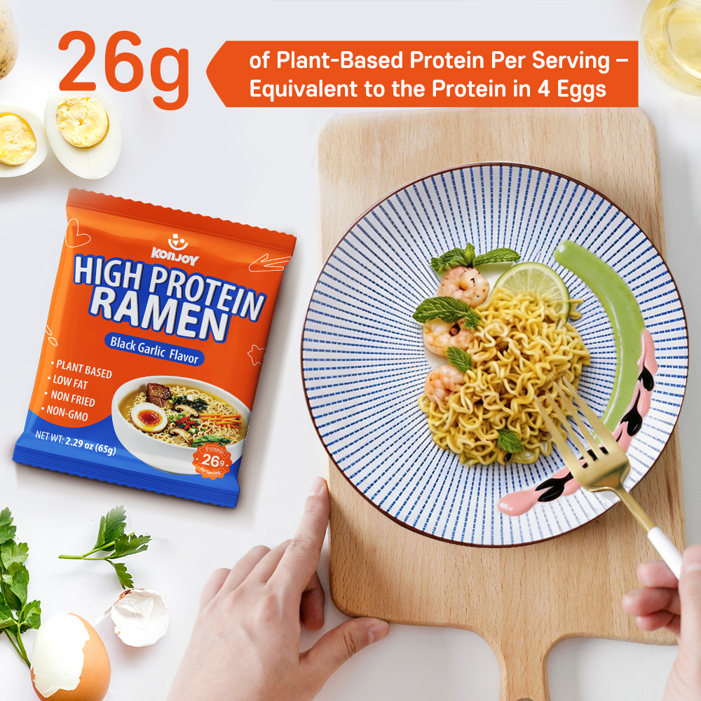 High Protein Ramen Black Garlic Flavor（Bag） thumbnail 4
