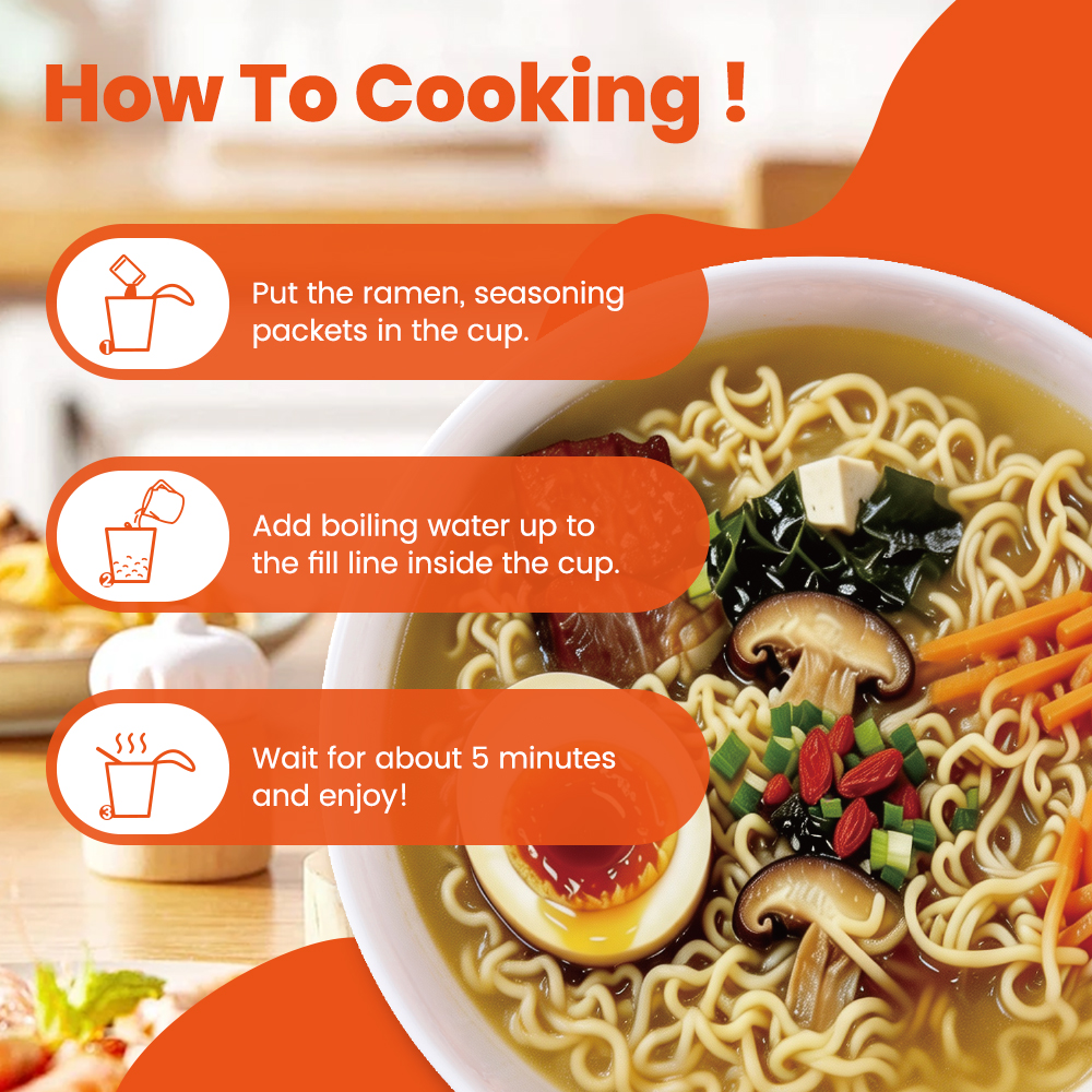 High Protein Ramen Black Garlic Flavor（Cup） thumbnail 4