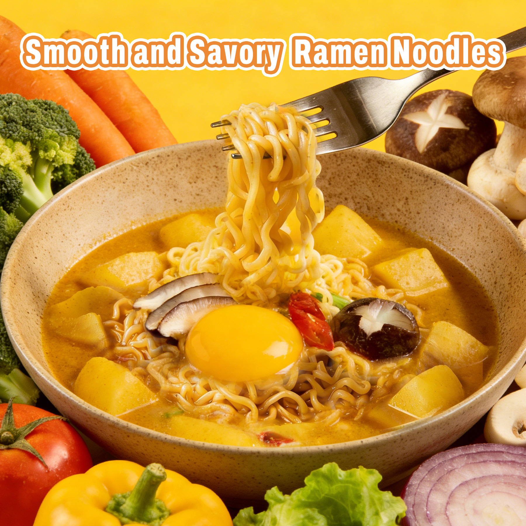 High Protein Udon Ramen Noodles Curry Flavor thumbnail 5