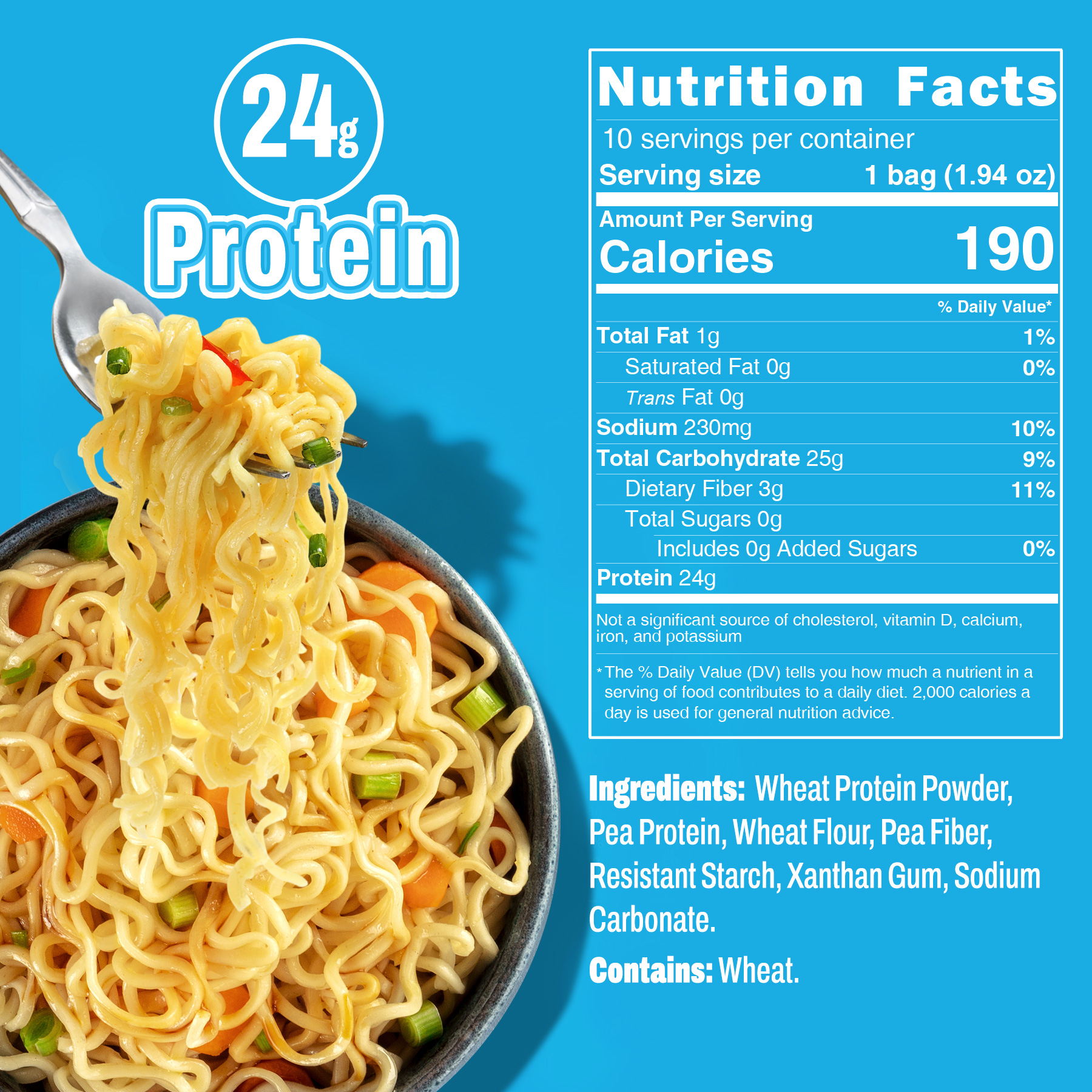 Plain High Protein Udon  Ramen Noodles Unseasoned thumbnail 2