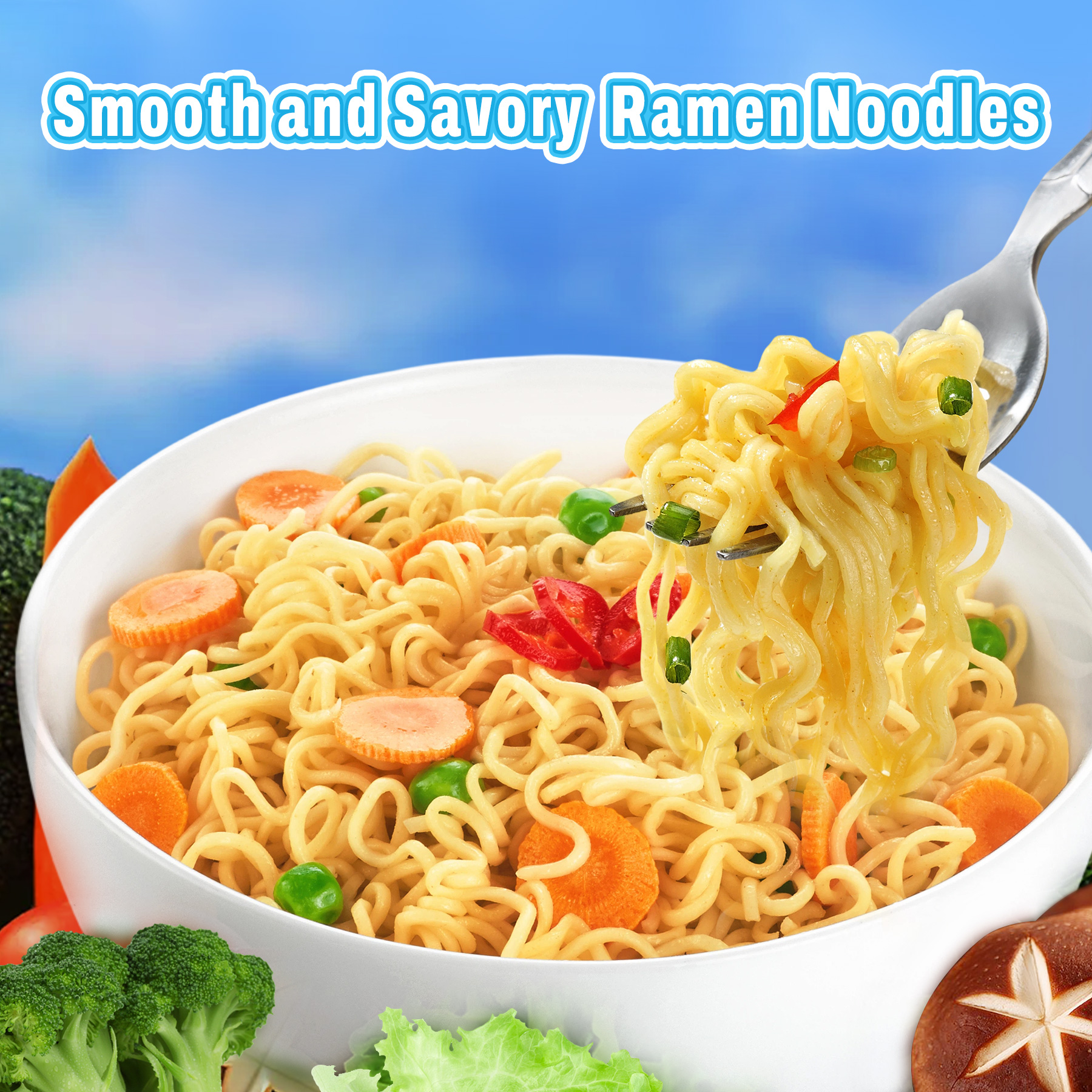 Plain High Protein Udon  Ramen Noodles Unseasoned thumbnail 4