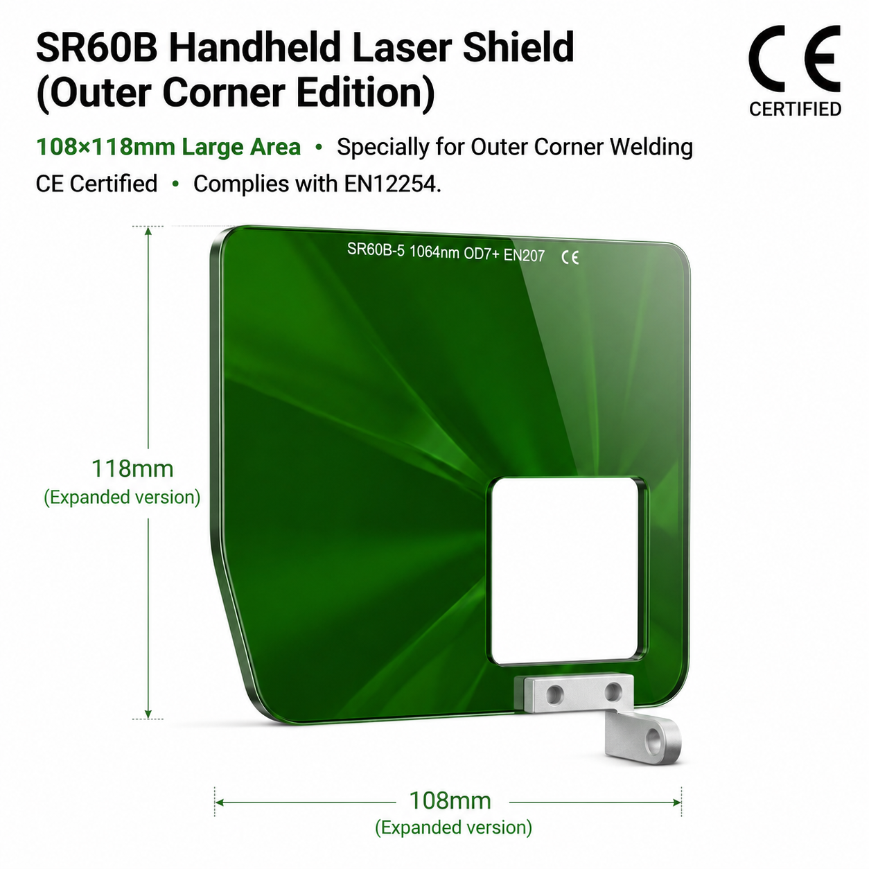 SR60B Handheld Laser Shield (Convex Version)