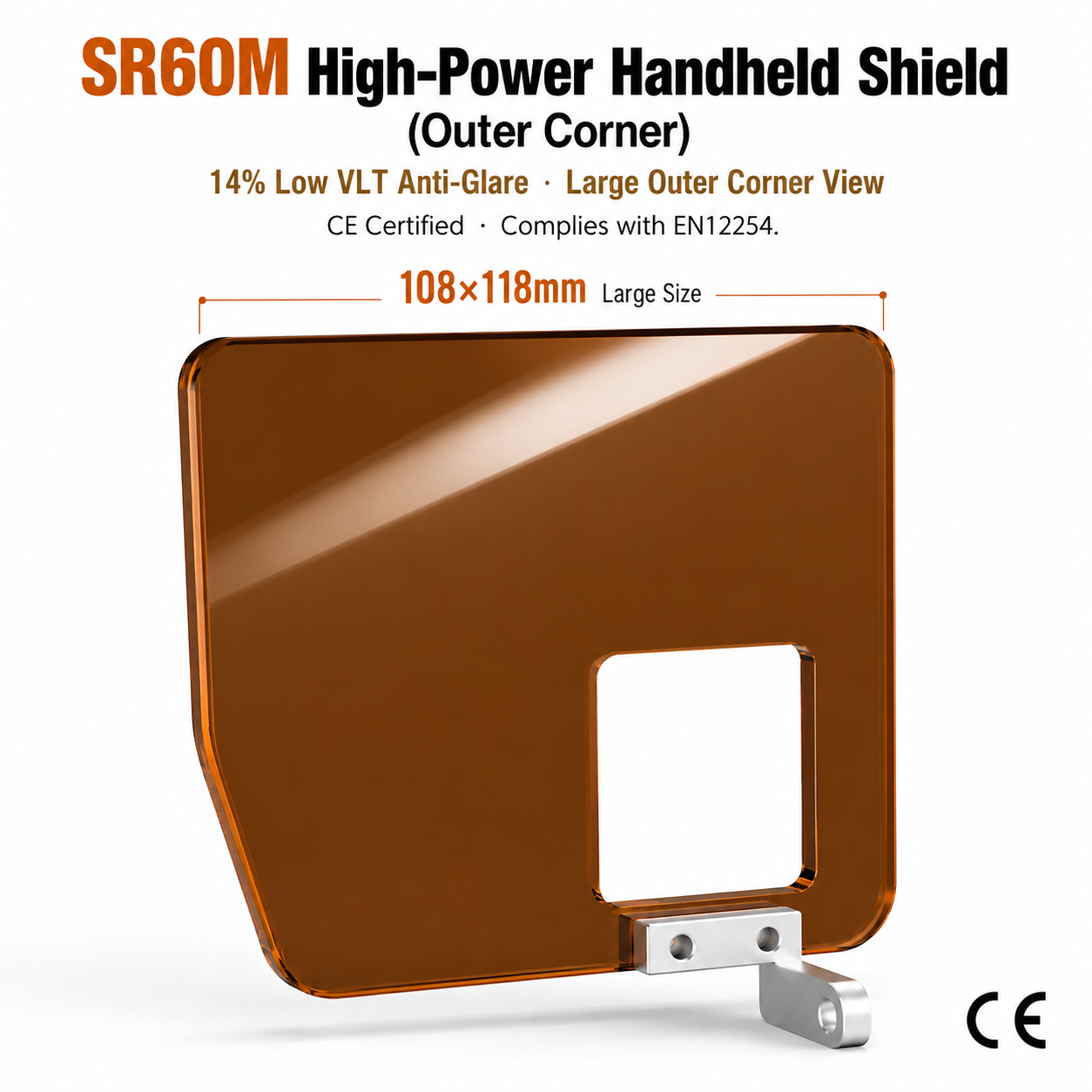 SR60M Handheld Laser Shield (High-Power Convex Version)