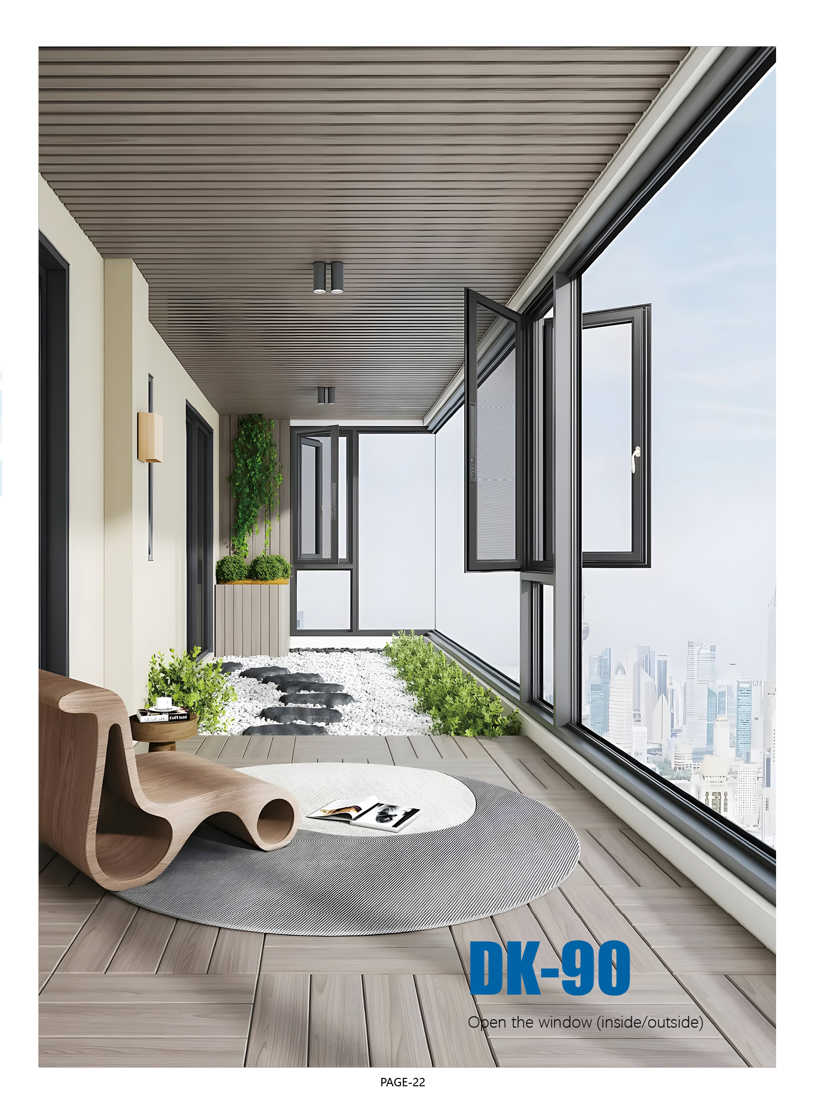 DK90 Casement windows view 2