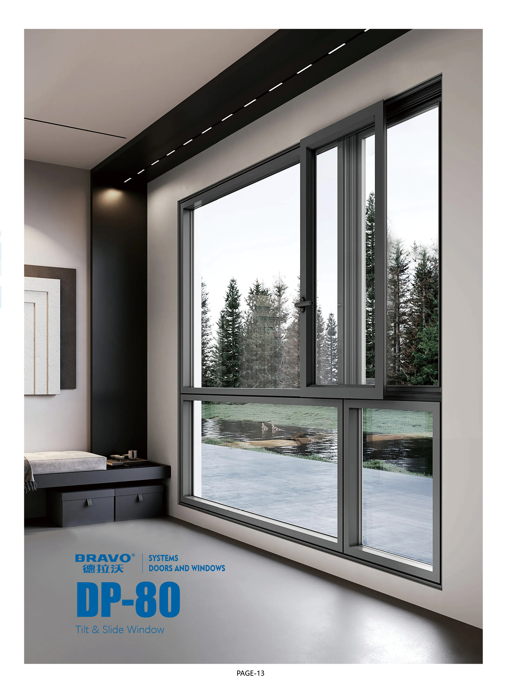 DP80 Sliding tilt window view 2