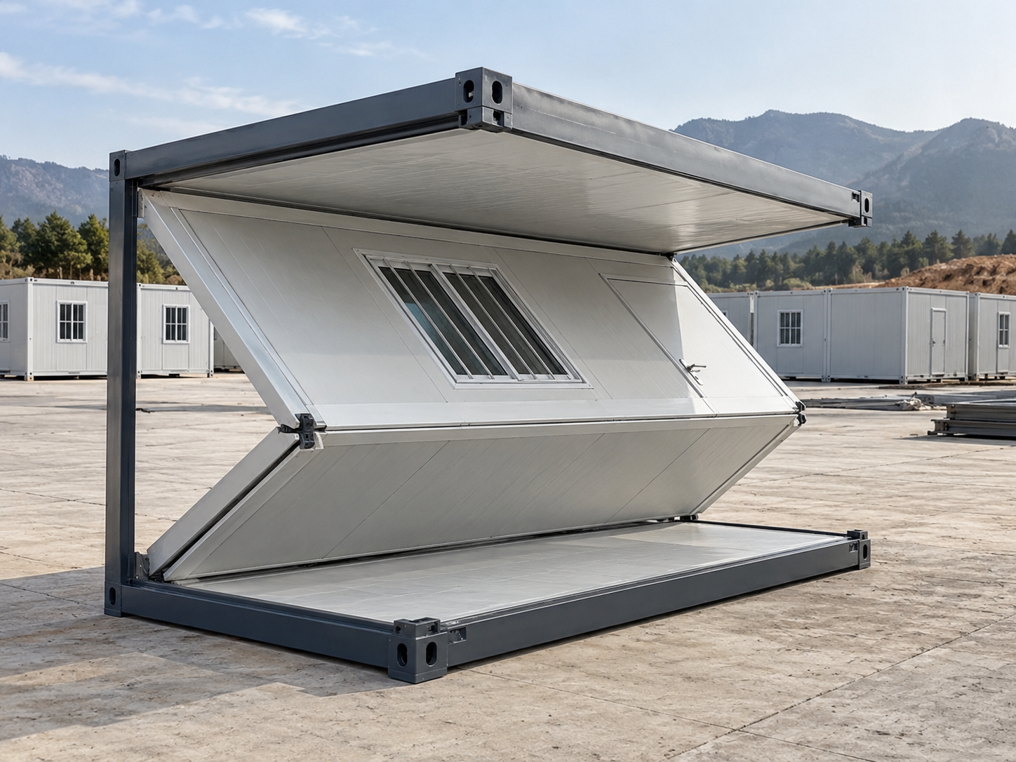 Z-shaped folding box